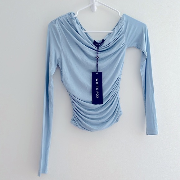 WHITE FOX BOUTIQUE BEST OF LUCK LONG SLEEVE TOP
BABY BLUE - Picture 2 of 3